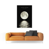 Tableau pleine lune en mer