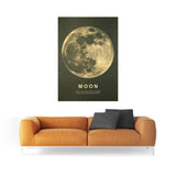 Tableau Lune Vintage - 51 X 36 cm - 1704