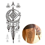 Tatouage demi lune et bohème