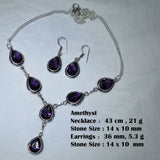 Collier pierre de lune et pierres fines