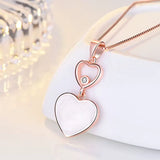 Collier pendentif cœur couleur argent