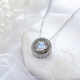 Collier Pierre de Lune Étoile Rotative