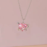 Collier Croissant de Lune Licorne Argenté