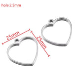 Boucles d'oreilles géométriques ajourées en acier