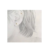 Boucles d'oreilles lune et étoile couleur argent