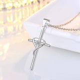 Collier pendentif cœur couleur argent