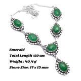 Collier pendentif pierres fines et pierre de lune