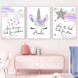 Tableau Licorne, Nuage ou Demi-Lune