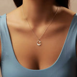 Collier Lune et Étoile en Acier