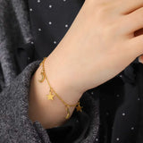Bracelet Lune et Étoiles en Acier
