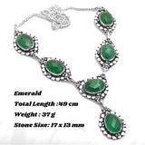 Collier pendentif pierres fines et pierre de lune