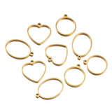 Boucles d'oreilles géométriques ajourées en acier