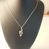 Collier Croissant de Lune Licorne Argenté