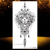 Tatouage Temporaire Henné Lotus Noir