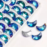 Breloques Lune en Verre, Lot de 20