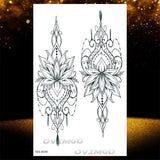Tatouage Temporaire Henné Lotus Noir