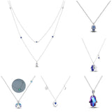 Collier Cœur Zircon couleur argent Doré