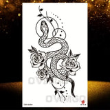 Tatouage Temporaire Henné Lotus Noir