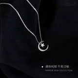 Collier Lune et Étoile en argent
