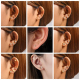 Clous d'Oreilles Étoile couleur argent