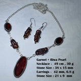 Collier pierre de lune et pierres fines