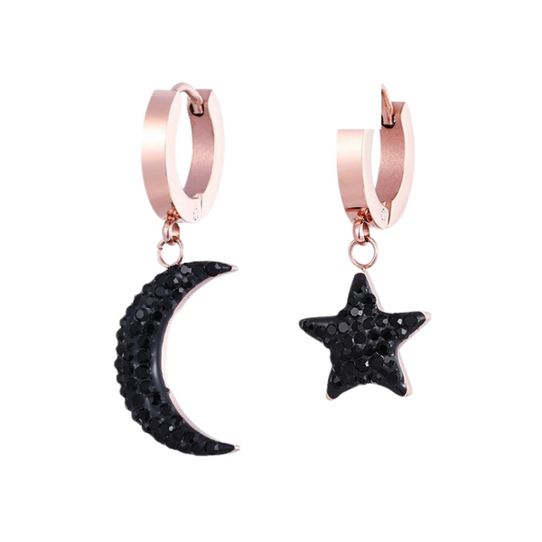 Boucles d'oreilles pierres de lunes diamants- Boucle d'oreille argent Boucles d'oreilles pierres de lunes diamants- Boucle d'oreille argent