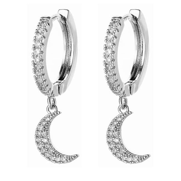 Boucle d'oreille demi lune 