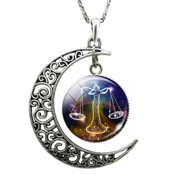 Collier lune signe astrologique balance