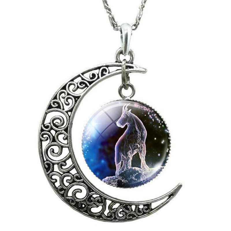 Collier lune signe astrologique capricorne