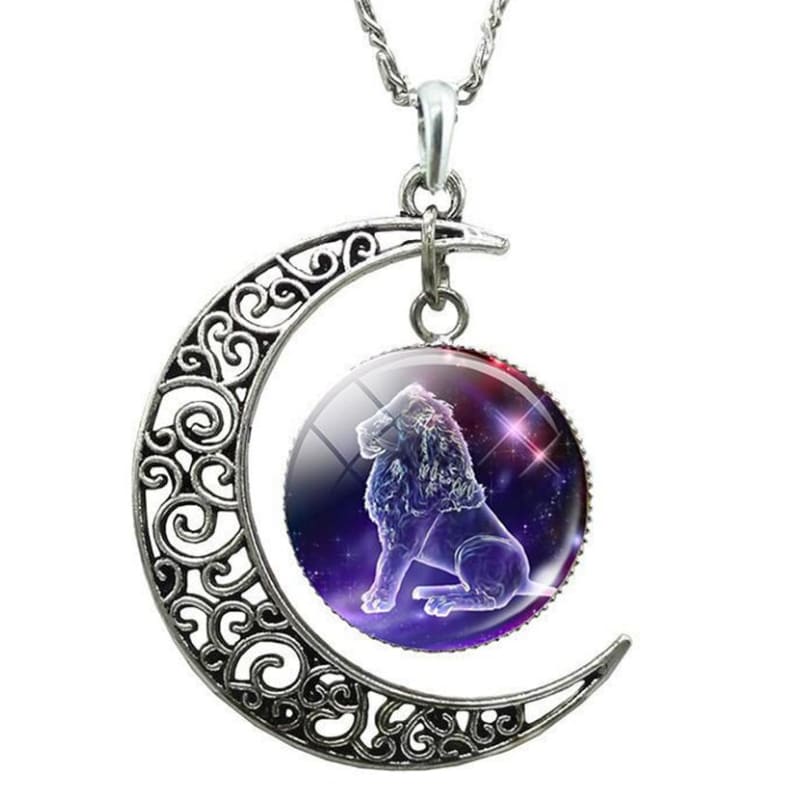 Collier lune signe astrologique lion