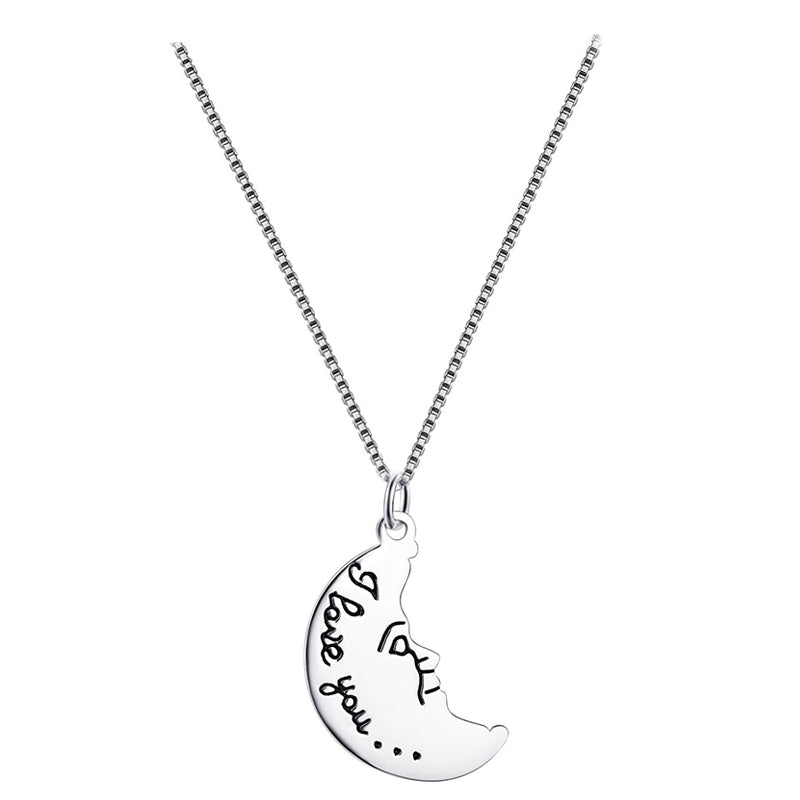 collier lune amour