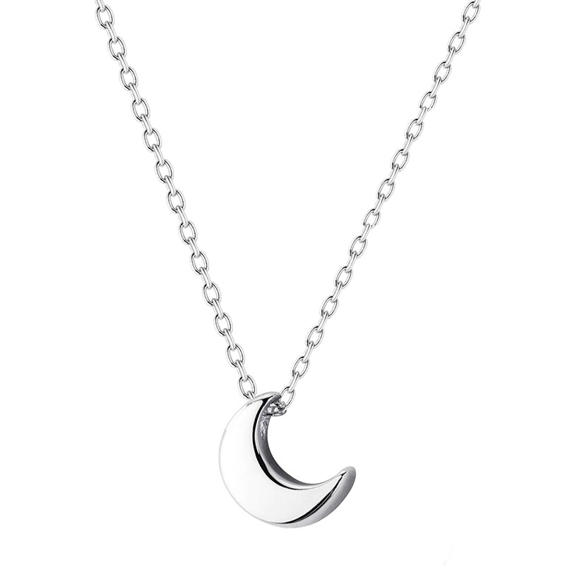 collier lune en argent