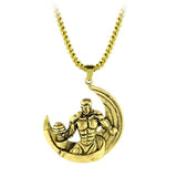collier lune homme musculation