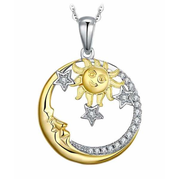 Collier Lune Soleil Etoile 