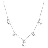 collier lune triple