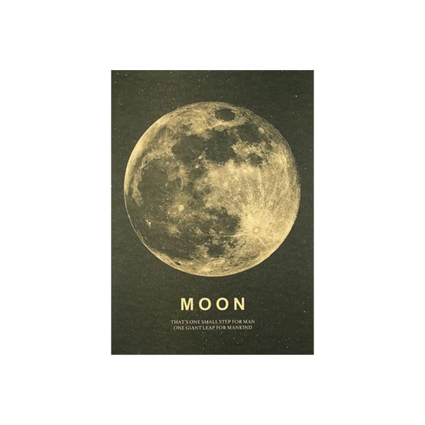 Tableau Lune Vintage - 51 X 36 cm - 1704